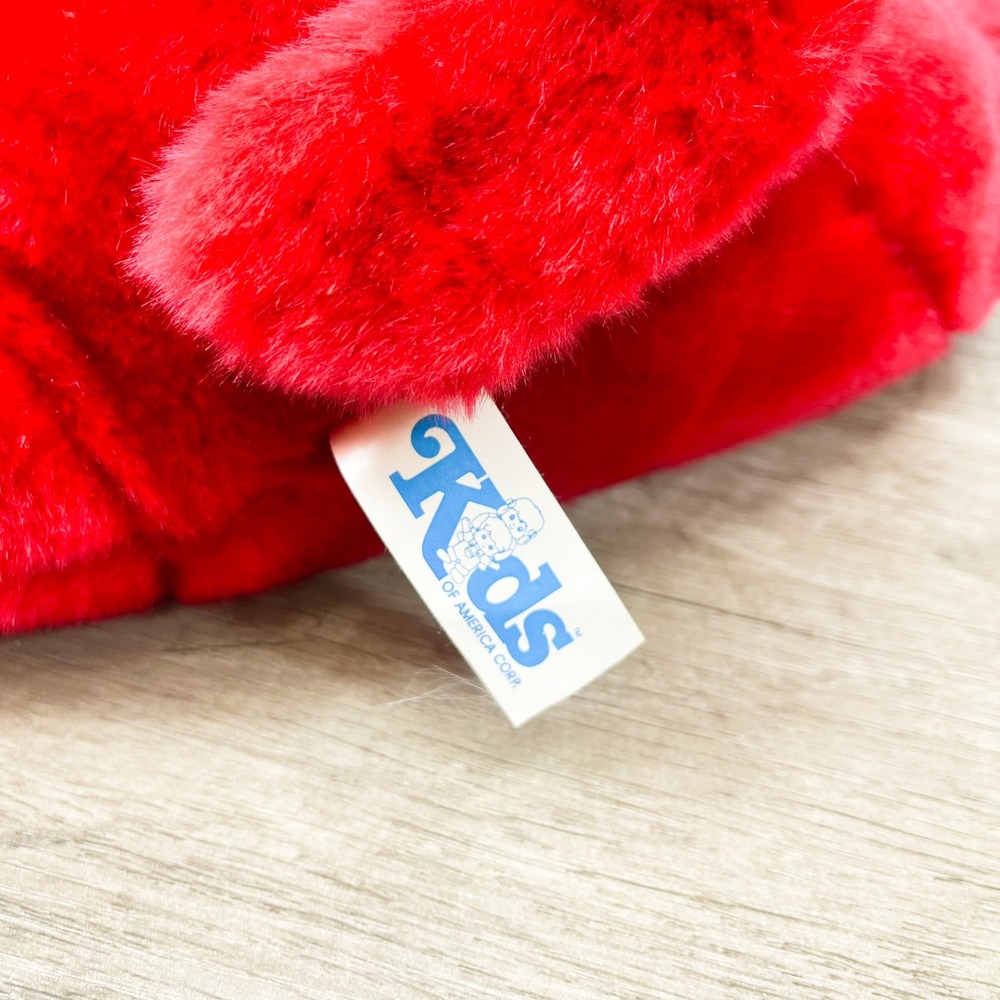 Kids of America Red Plush Dog Floppy Stuffed Animal Pink Bow 2003 Vintage 17in - Picture 7 of 11